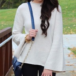 Forever 21 (Large) cream mock sweater